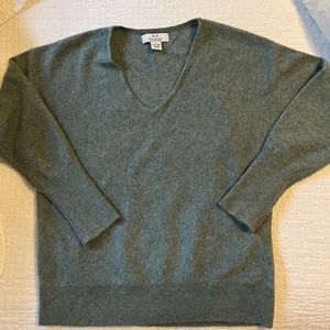 Magaschoni cashmere v neck dolman sleeve sweater